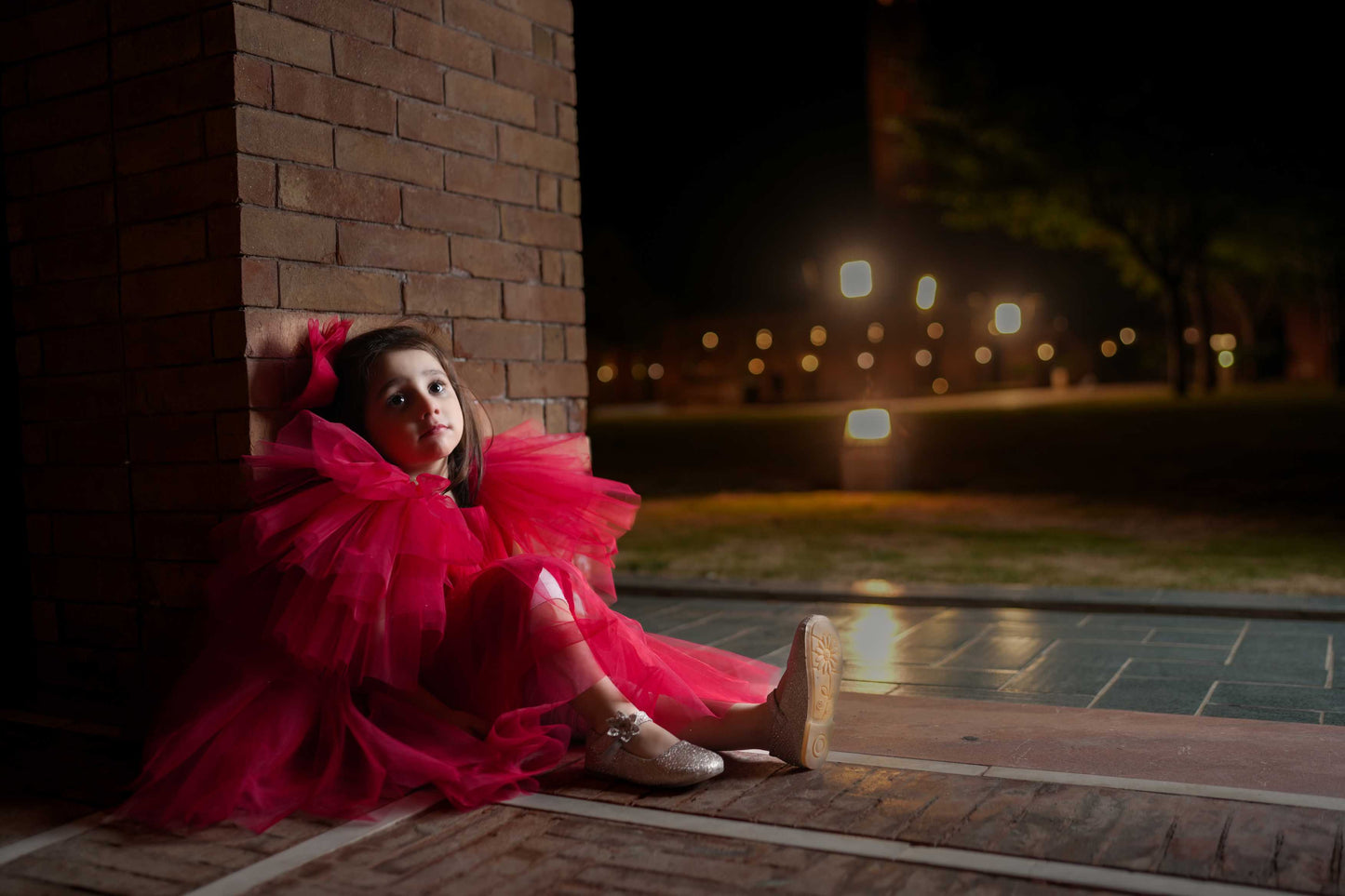 FLUFFY FROCK RED 4110