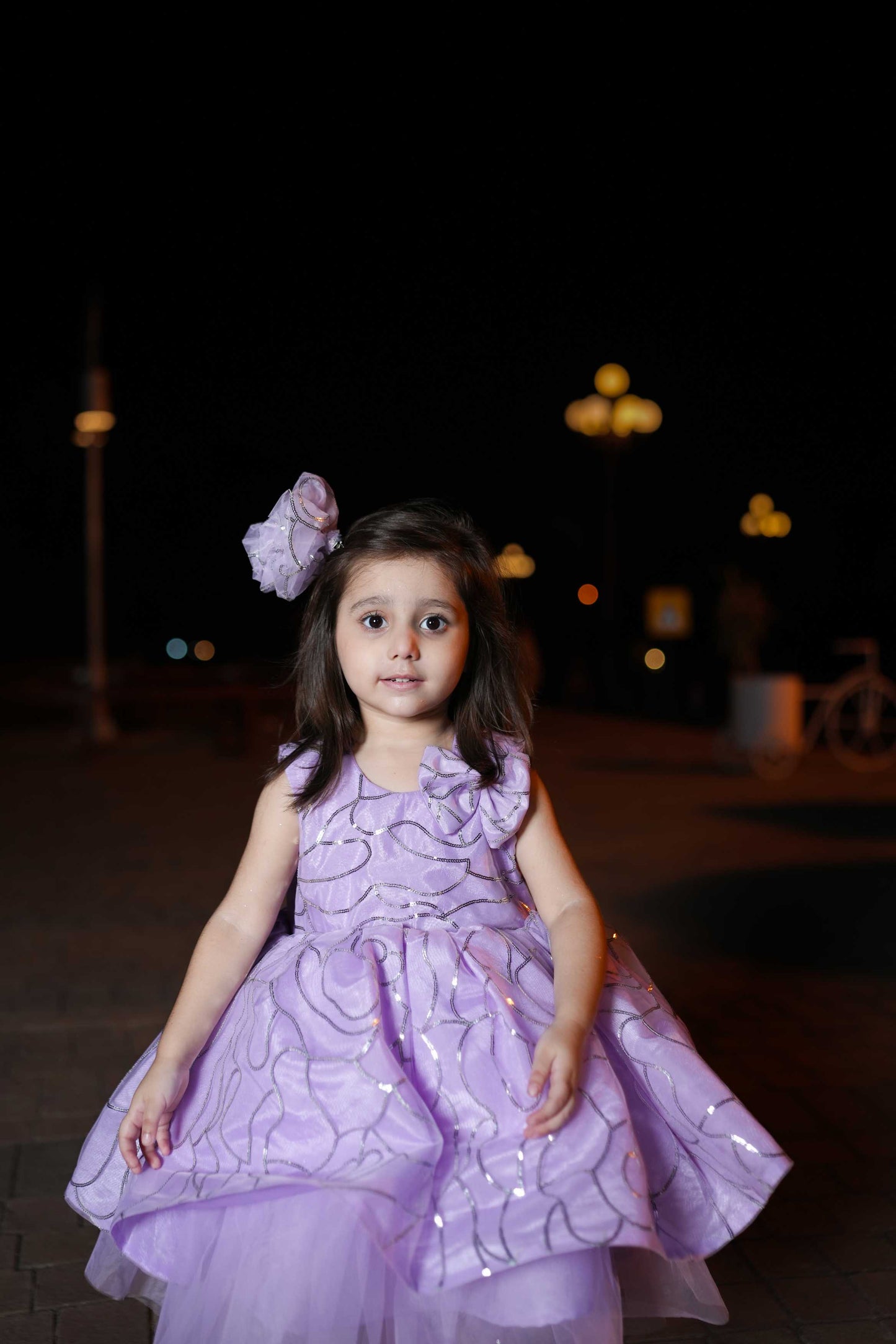 FLOWER FROCK PURPLE 4106