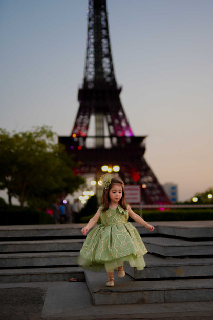 FLOWER FROCK SEA GREEN 4107