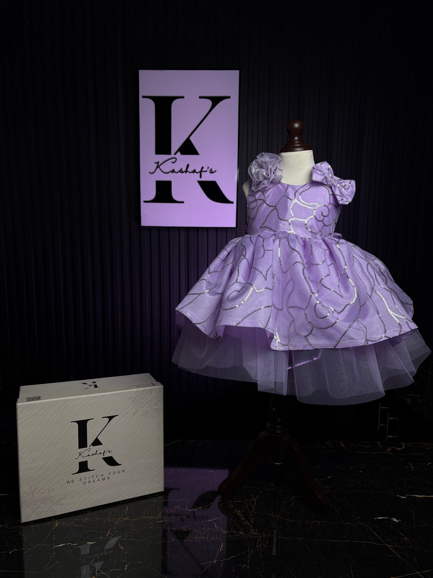 FLOWER FROCK PURPLE 4106