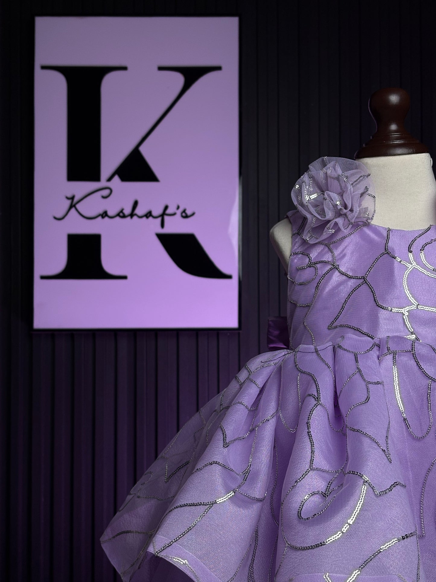 FLOWER FROCK PURPLE 4106