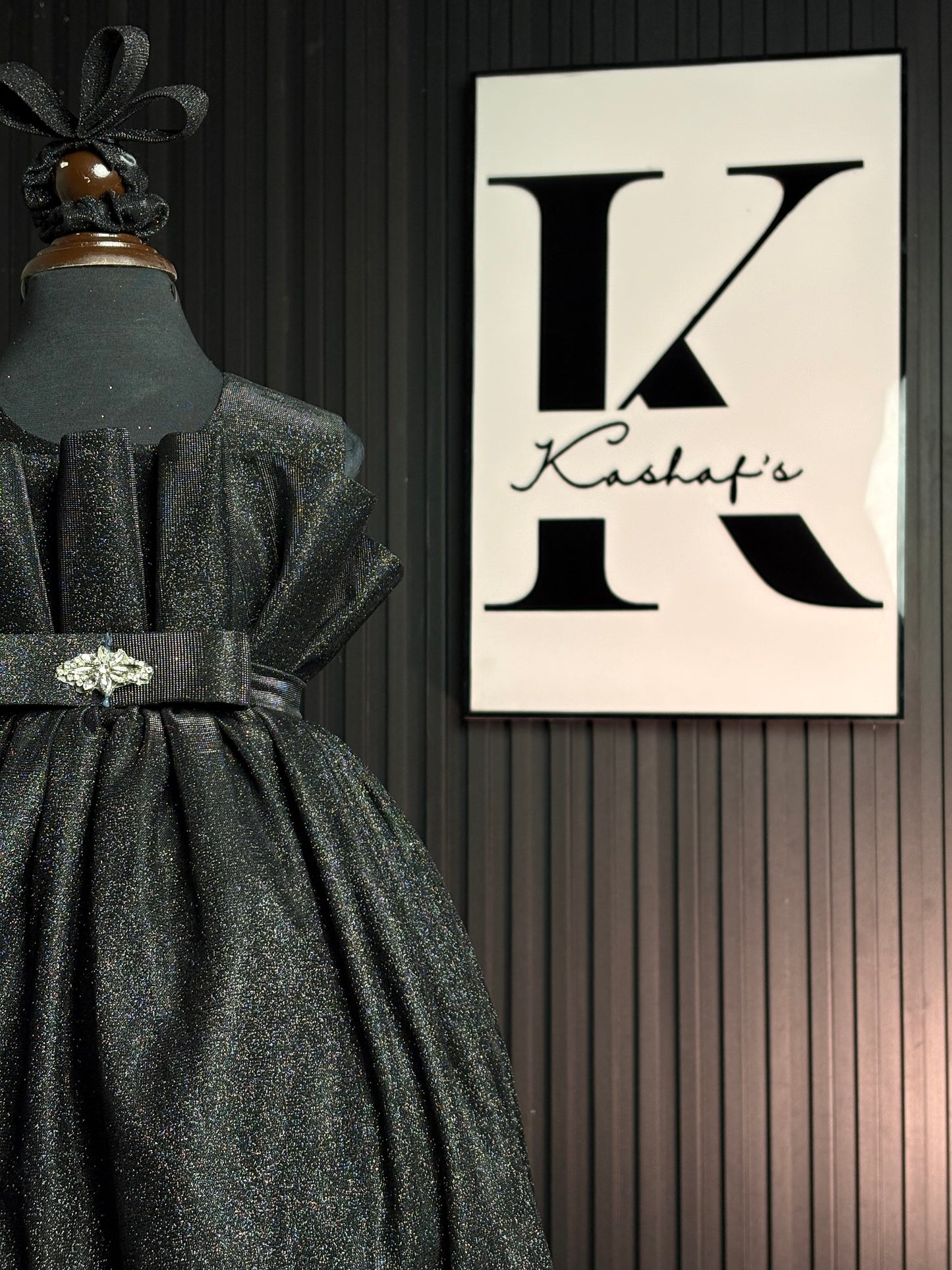 MOON LIGHT FROCK BLACK 4122