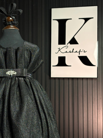 MOON LIGHT FROCK BLACK 4122