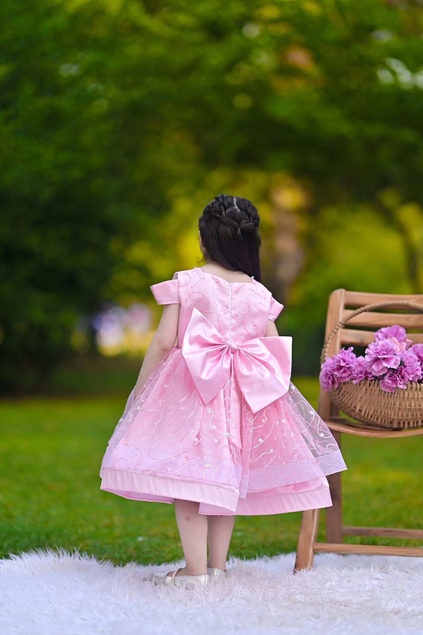 BABY EMBROIDED FROCK PINK KRG-3001