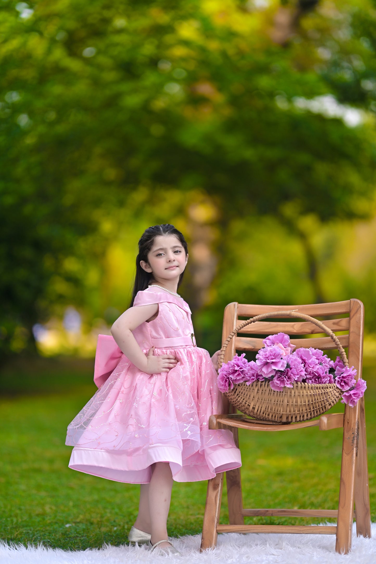 BABY EMBROIDED FROCK PINK KRG-3001