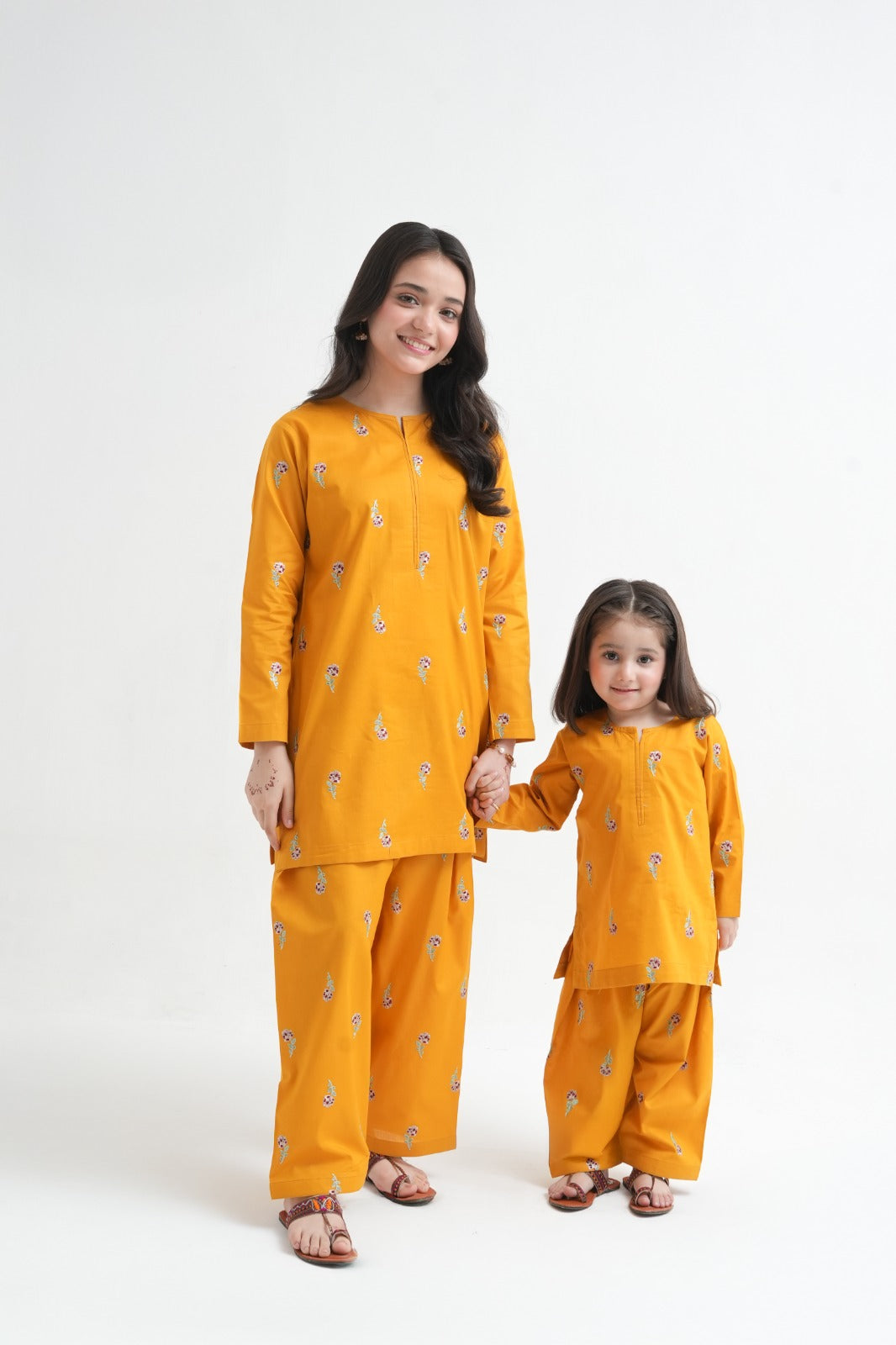 2 Piece Embroidered Cotton Suit KFM-2125